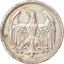 Coin, GERMANY, WEIMAR REPUBLIC, 3 Mark, 1924, Hamburg, EF(40-45), Silver, KM:43