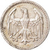 Coin, GERMANY, WEIMAR REPUBLIC, 3 Mark, 1924, Hamburg, EF(40-45), Silver, KM:43