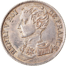 Moeda, França, Henri V, Franc, 1831, Paris, AU(50-53), Prata, KM:28.2