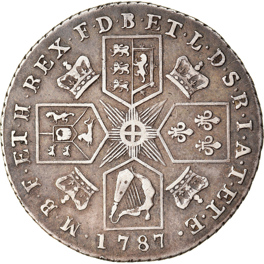 Coin, Great Britain, George III, Shilling, 1787, London, EF(40-45), Silver