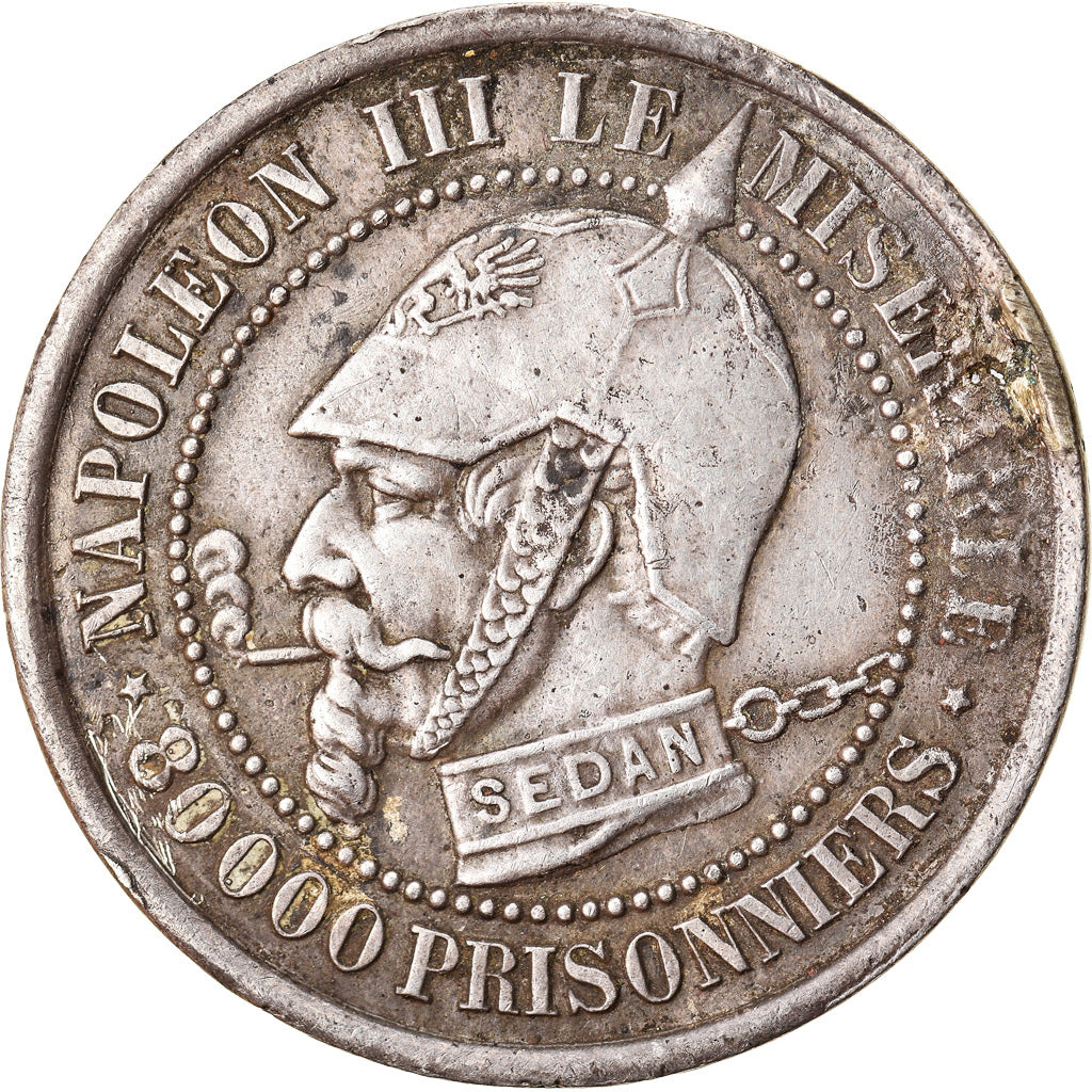 Moneda, Francia, 5 Centimes, 1871, Satirique, EBC, Cobre