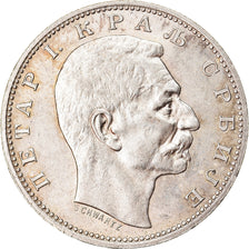 Moneta, Serbia, Peter I, Dinar, 1912, SPL, Argento, KM:25.1