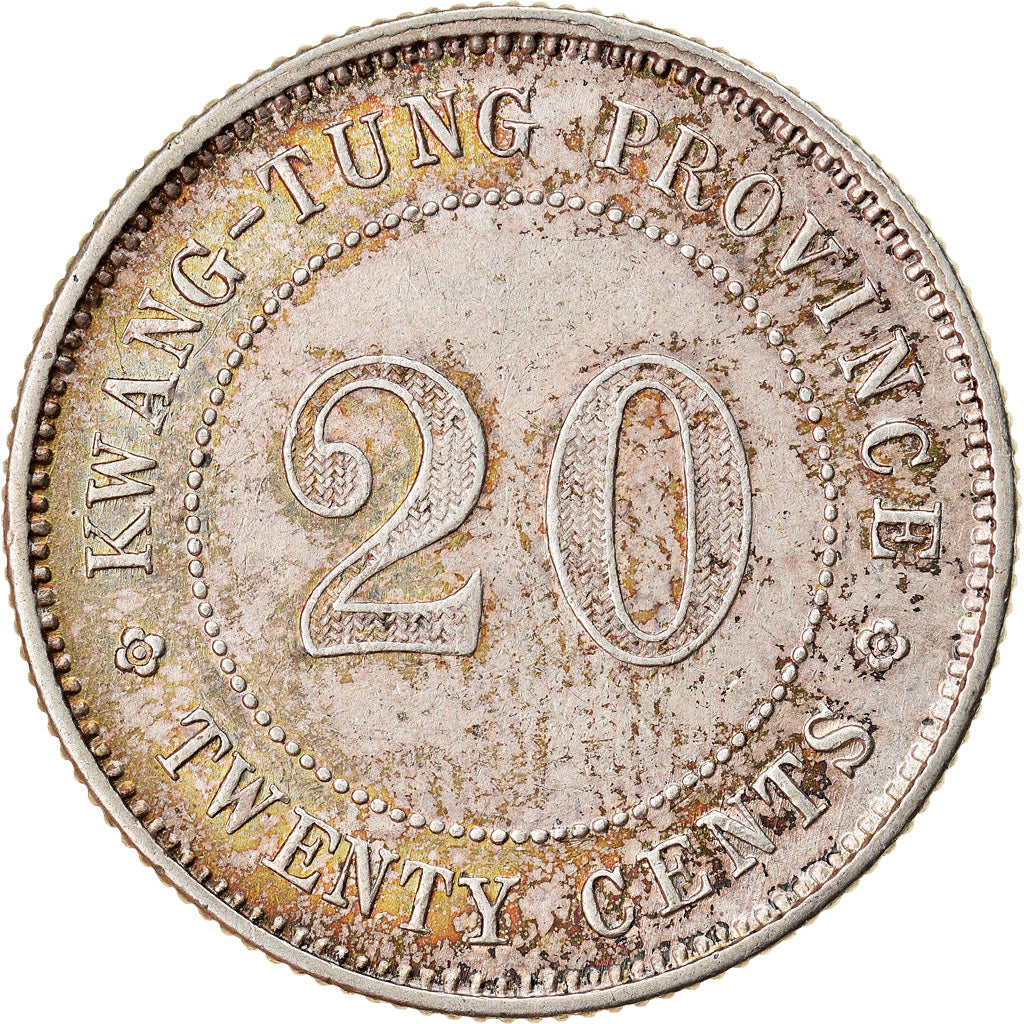 Monnaie, Chine, KWANGTUNG PROVINCE, 20 Cents, 1920, SPL, Argent, KM:423
