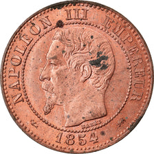 Moneta, Francja, Napoleon III, Napoléon III, 2 Centimes, 1854, Lyon, MS(64)