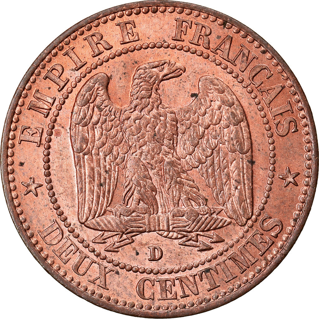 Monnaie, France, Napoleon III, Napoléon III, 2 Centimes, 1854, Lyon, SPL+