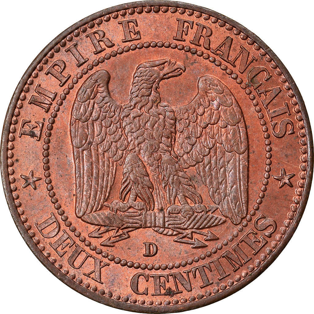 Coin, France, Napoleon III, Napoléon III, 2 Centimes, 1854, Lyon, MS(64)