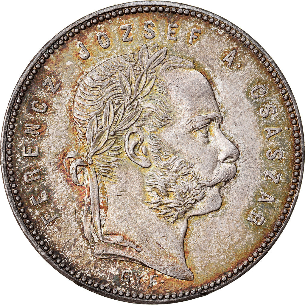 Coin, Hungary, Franz Joseph I, Forint, 1868, Kremnitz, MS(60-62), Silver