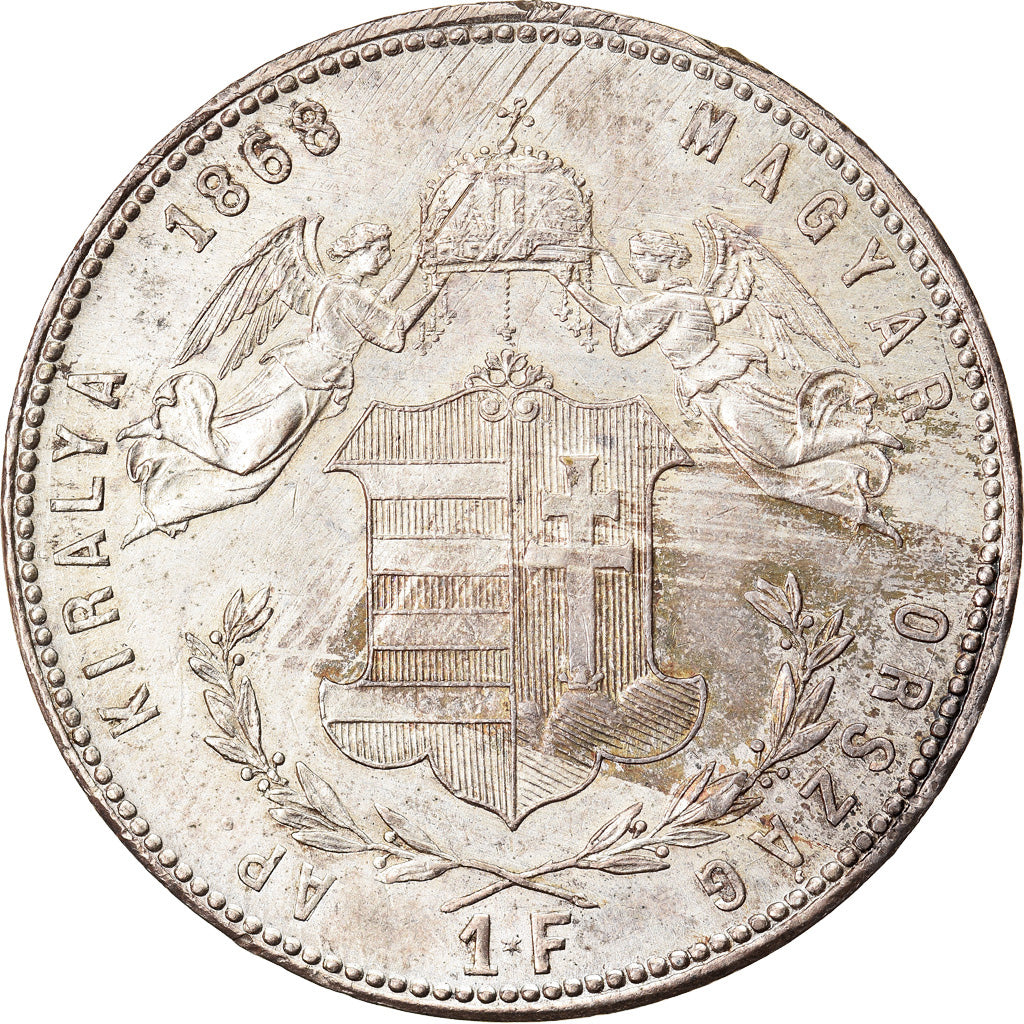 Coin, Hungary, Franz Joseph I, Forint, 1868, Kremnitz, MS(60-62), Silver