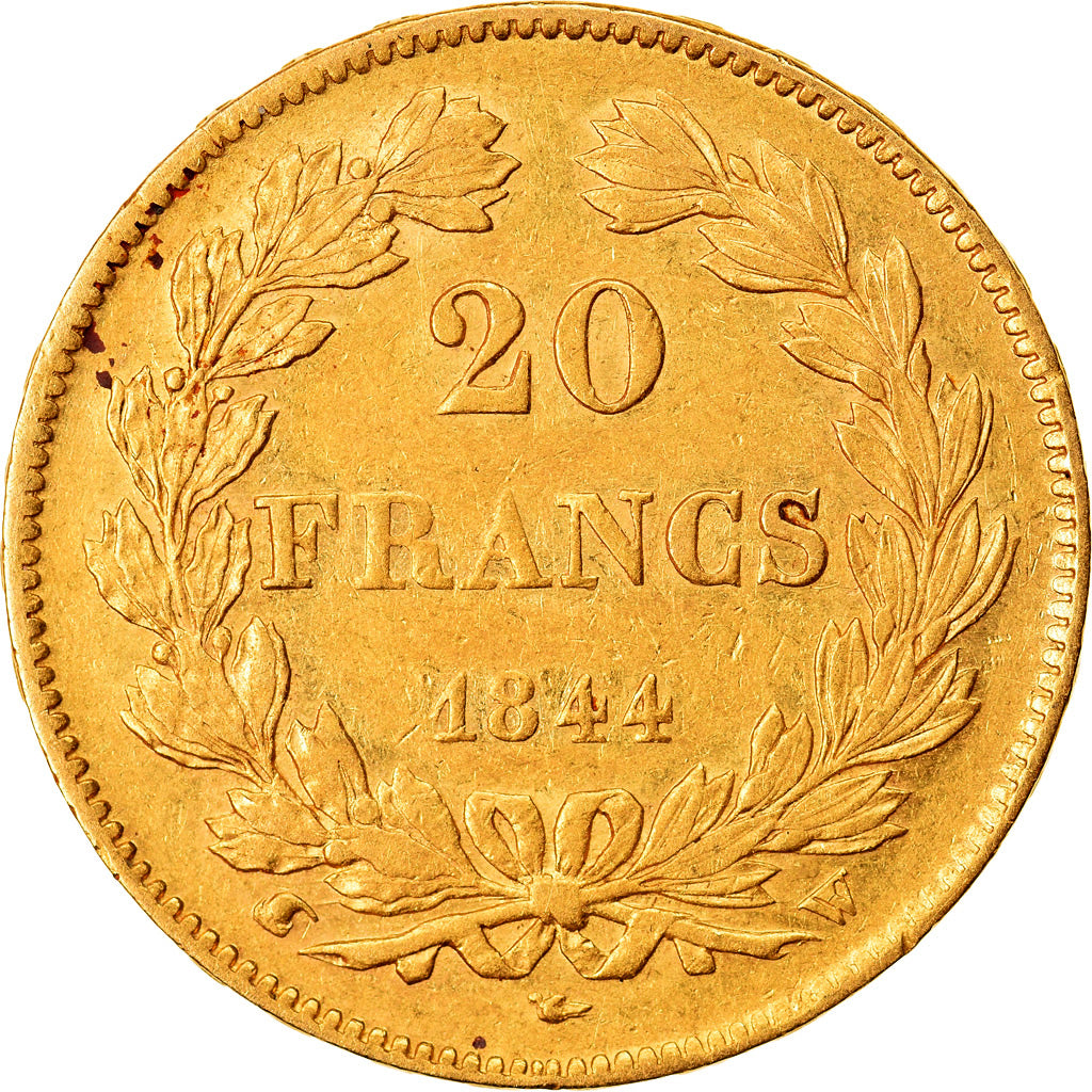 Monnaie, France, Louis-Philippe, 20 Francs, 1844, Lille, TTB+, Or, Gadoury:1031