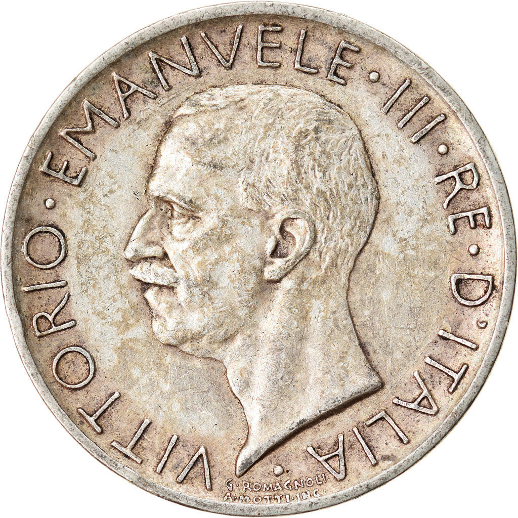 Monnaie, Italie, Vittorio Emanuele III, 5 Lire, 1929, Rome, TTB+, Argent