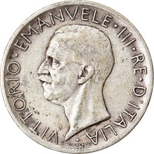 Coin, Italy, Vittorio Emanuele III, 5 Lire, 1926, Rome, VF(30-35), Silver