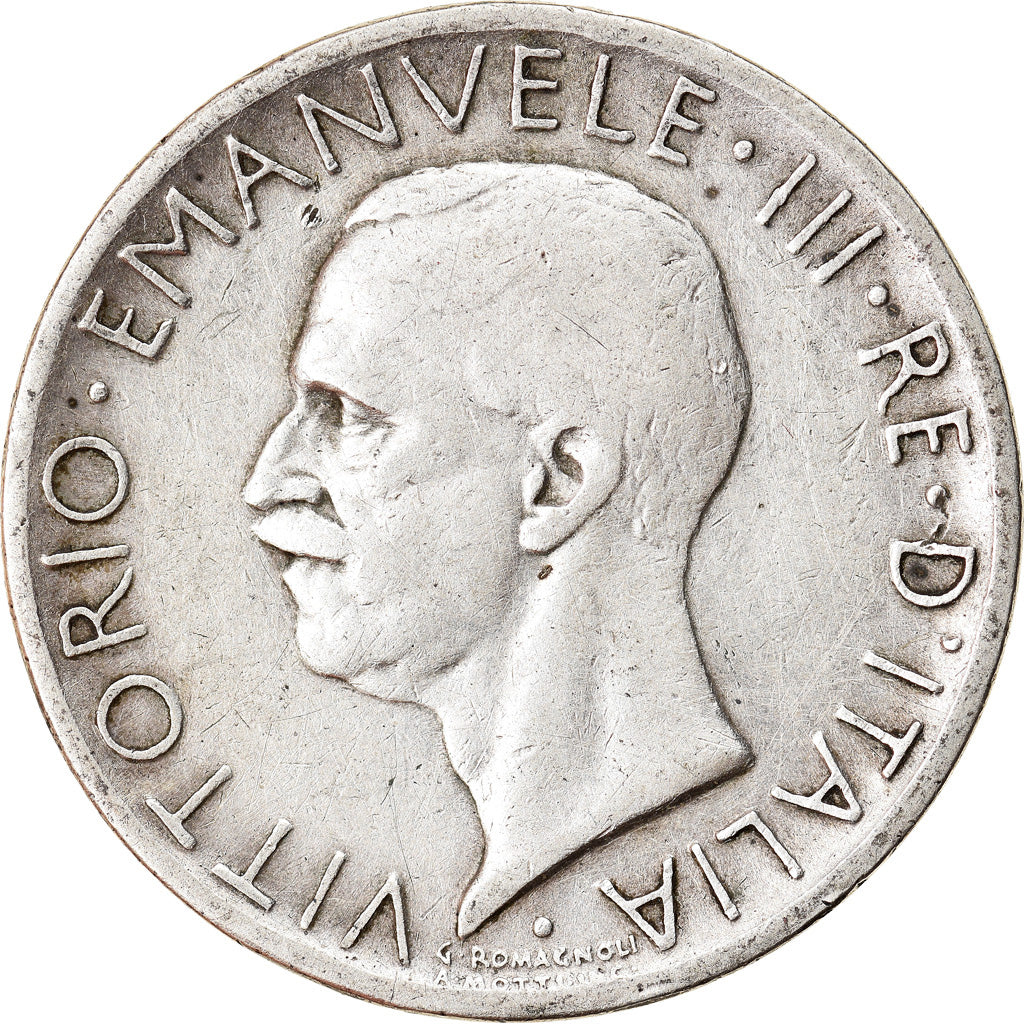 Monnaie, Italie, Vittorio Emanuele III, 5 Lire, 1926, Rome, TB+, Argent, KM:67.1