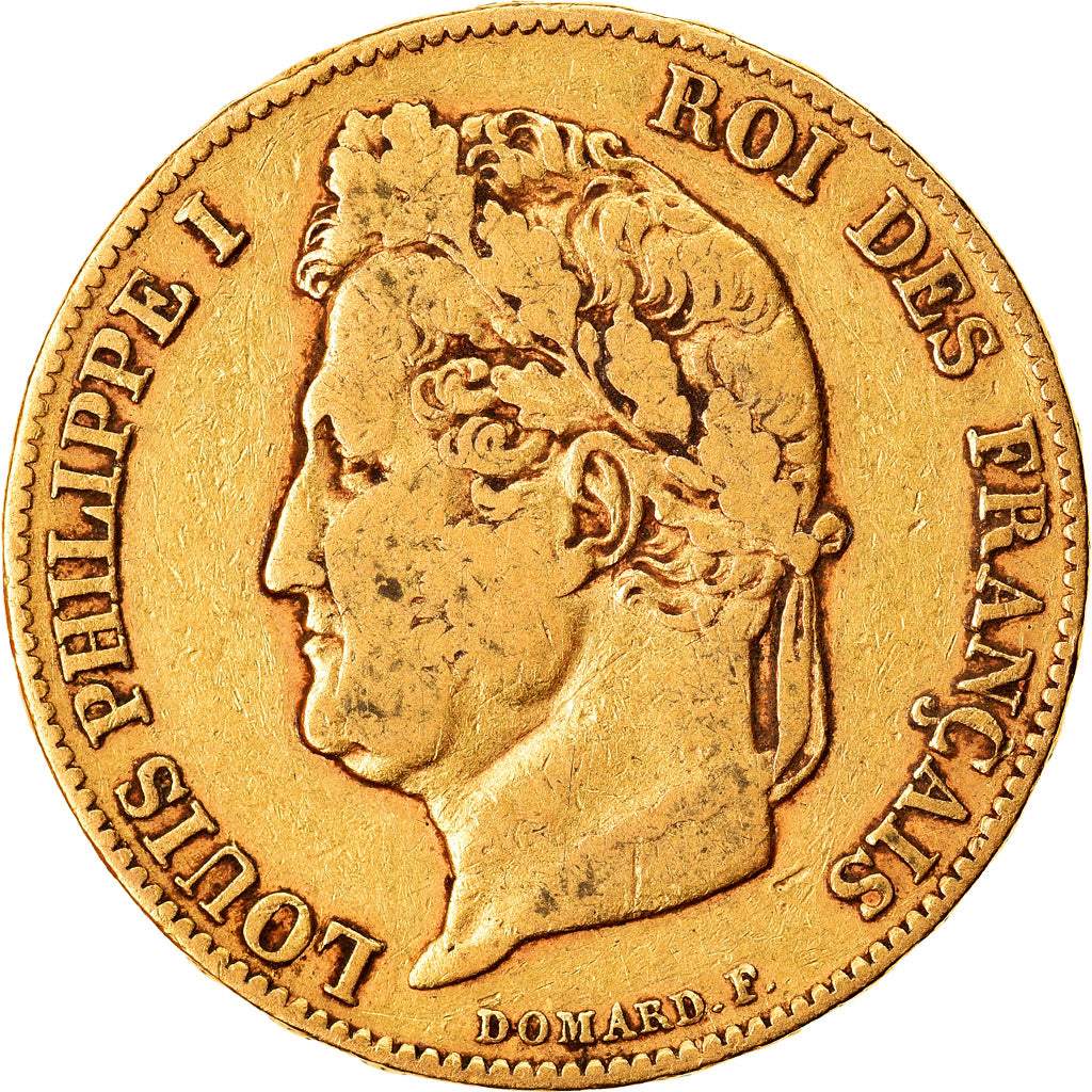Moneta, Francja, Louis-Philippe, 20 Francs, 1841, Paris, VF(30-35), Złoto
