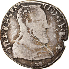 Monnaie, France, Henri II, Teston, 1559, La Rochelle, TB, Argent, Sombart:4558