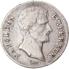 Moeda, França, Napoléon I, Franc, AN 13, Paris, VF(30-35), Prata, KM:656.1