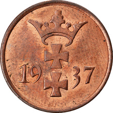 Monnaie, DANZIG, Pfennig, 1937, Warsaw, SPL, Bronze, KM:140