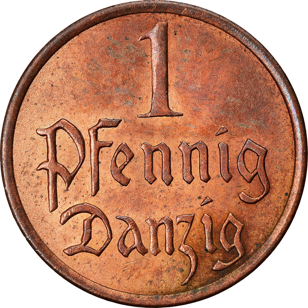 Münze, DANZIG, Pfennig, 1937, Warsaw, UNZ, Bronze, KM:140