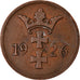 Coin, DANZIG, 2 Pfennig, 1926, EF(40-45), Bronze, KM:141