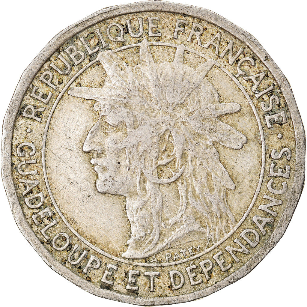 Moneta, Guadalupe, 50 Centimes, 1903, Paris, MB+, Rame-nichel, KM:45