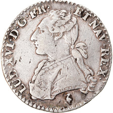 Moeda, França, Louis XVI, 1/10 Écu, 12 Sols, 1/10 ECU, 1778, Paris, VF(30-35)