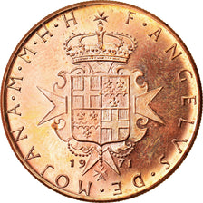 Coin, MALTA, ORDER OF, Angelo de Mojana di Cologna, 10 Grani, 1971, MS(63)