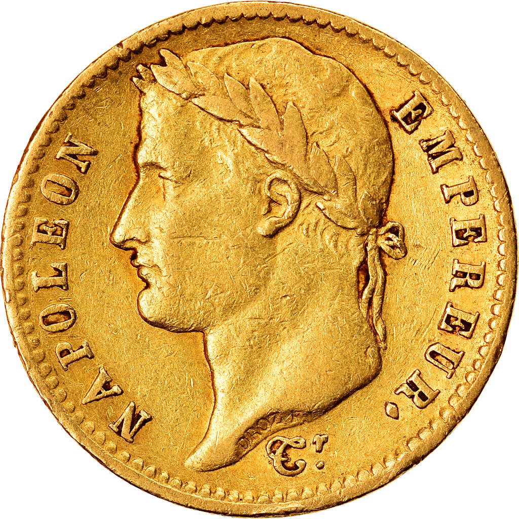 Moneta, Francia, Napoléon I, 20 Francs, 1813, Utrecht, BB, Oro, KM:695.11