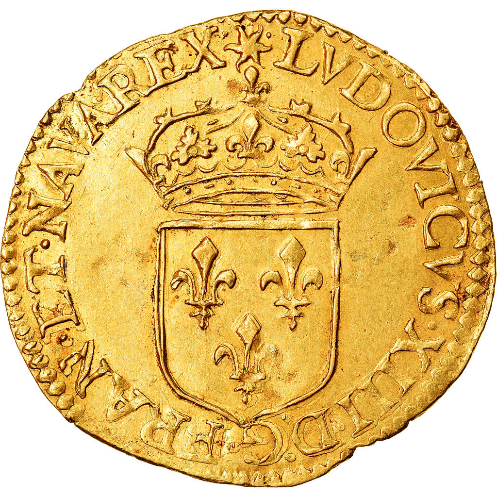 Coin, France, Louis XIII, Écu d'or, Ecu d'or, 1640, Lyon, AU(50-53), Gold