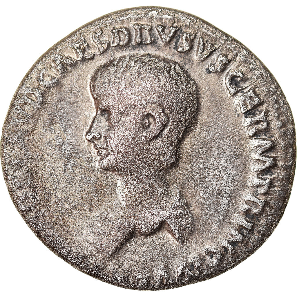 Coin, Claudius and Nero, Denarius, Rome, Rare, AU(50-53), Silver, RIC:83