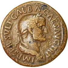 Moeda, Galba, Sestertius, Rome, Rara, EF(40-45), Bronze, Cohen:147