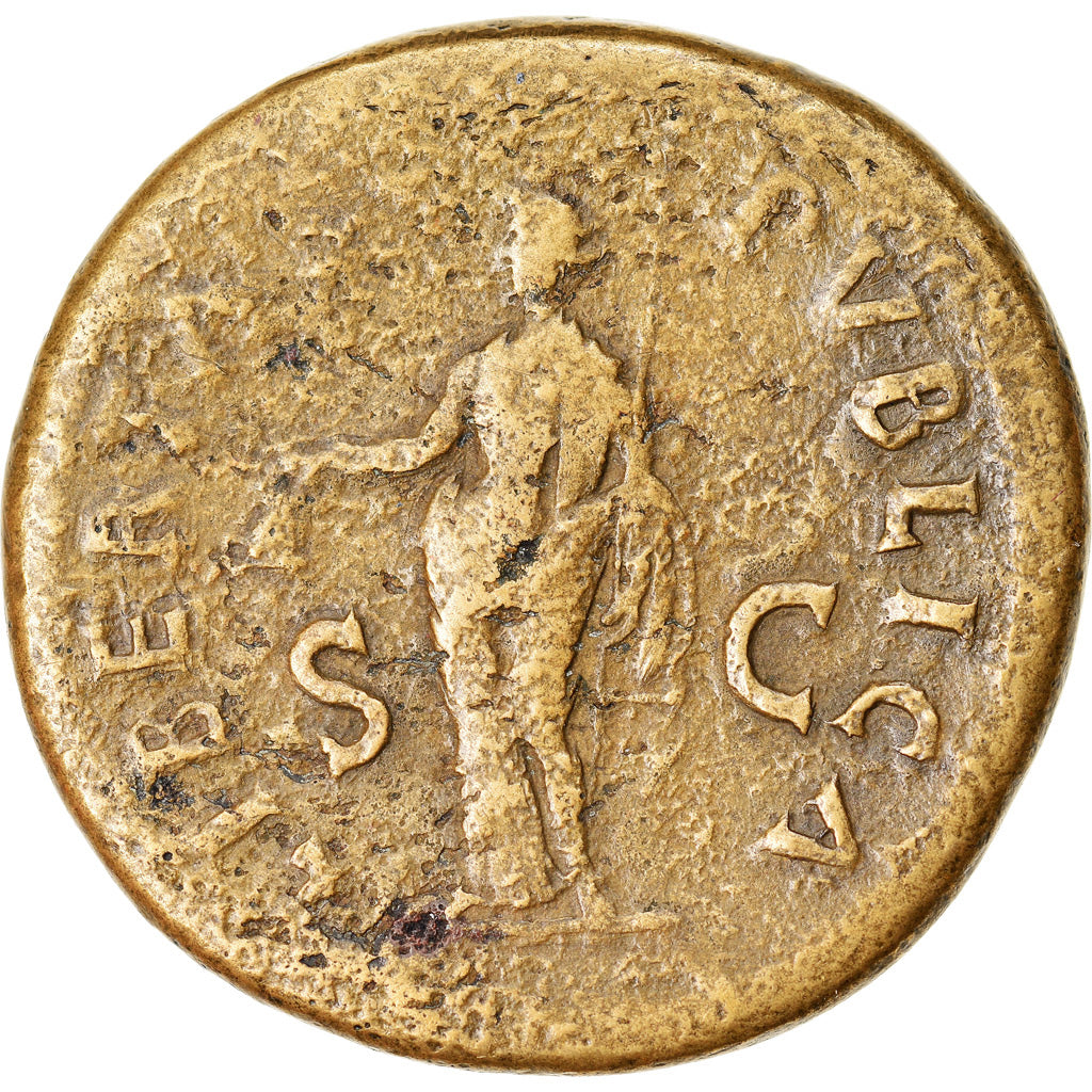 Moneta, Galba, Sesterzio, Rome, Rare, BB, Bronzo, Cohen:147