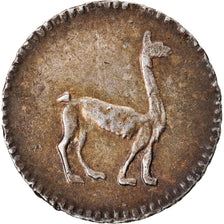 Monnaie, Pérou, 1/4 Réal, 1855, Lima, SUP, Argent, KM:143.1