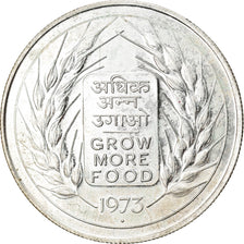 Moneda, INDIA-REPÚBLICA, 10 Rupees, 1973, Mumbai, Bombay, EBC, Plata, KM:188