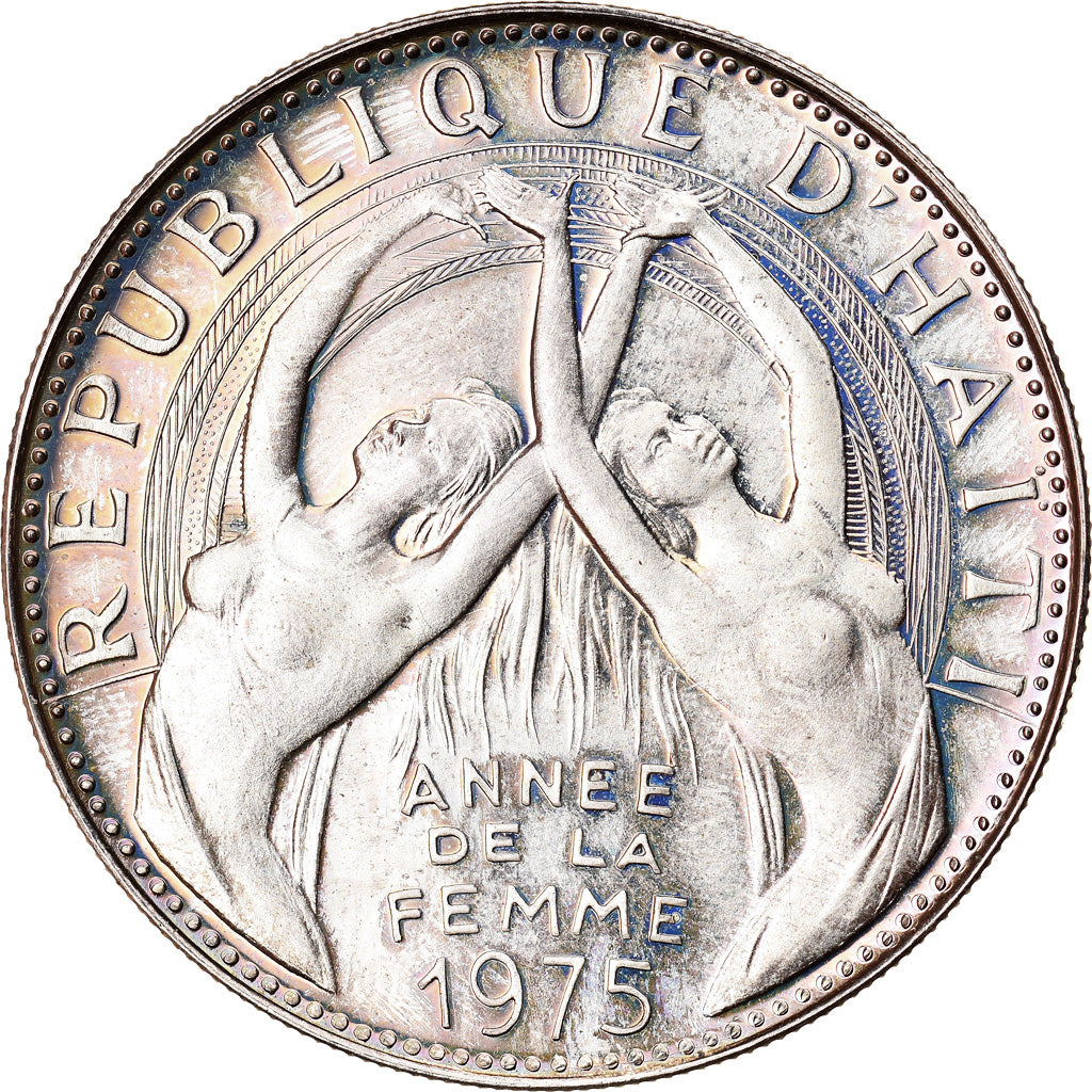 Münze, Haiti, 25 Gourdes, 1975, UNZ, Silber, KM:121
