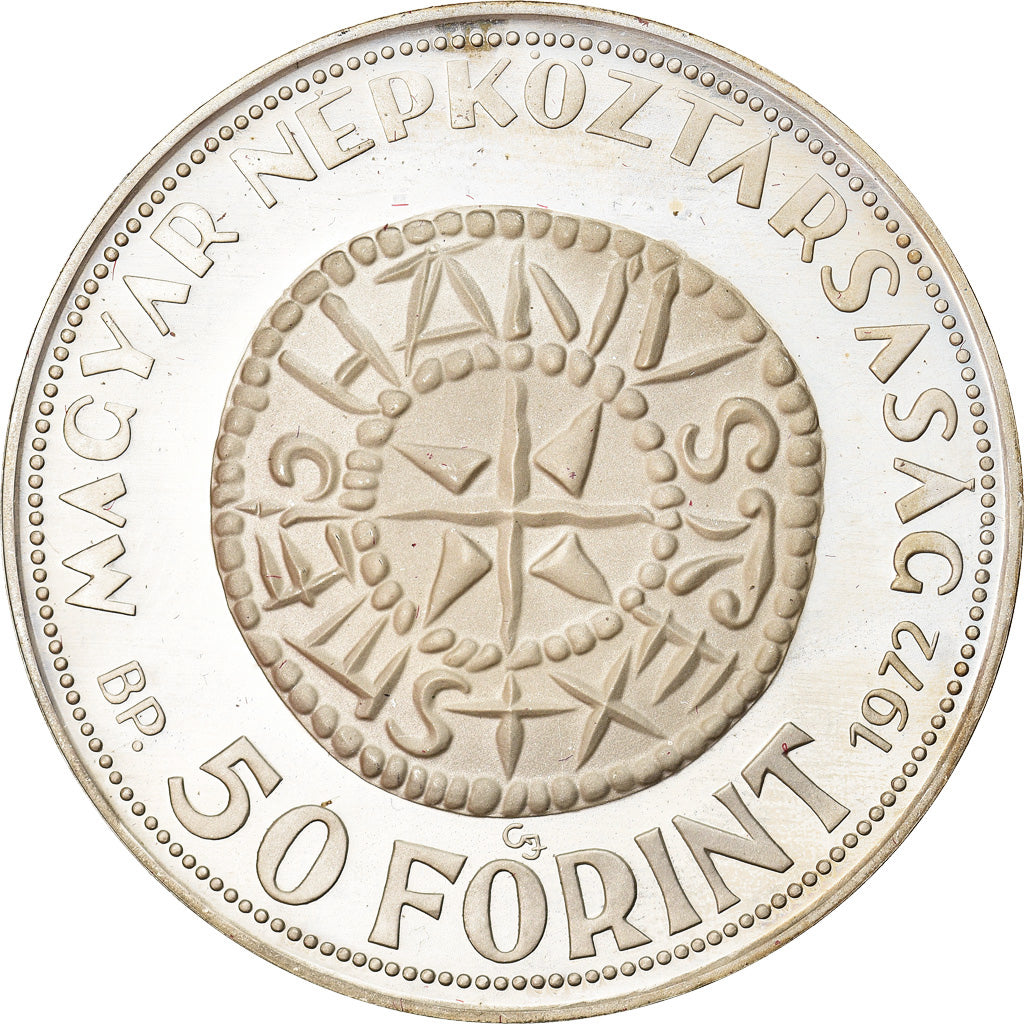 Münze, Ungarn, 50 Forint, Otven, 1972, Budapest, Proof, STGL, Silber, KM:596