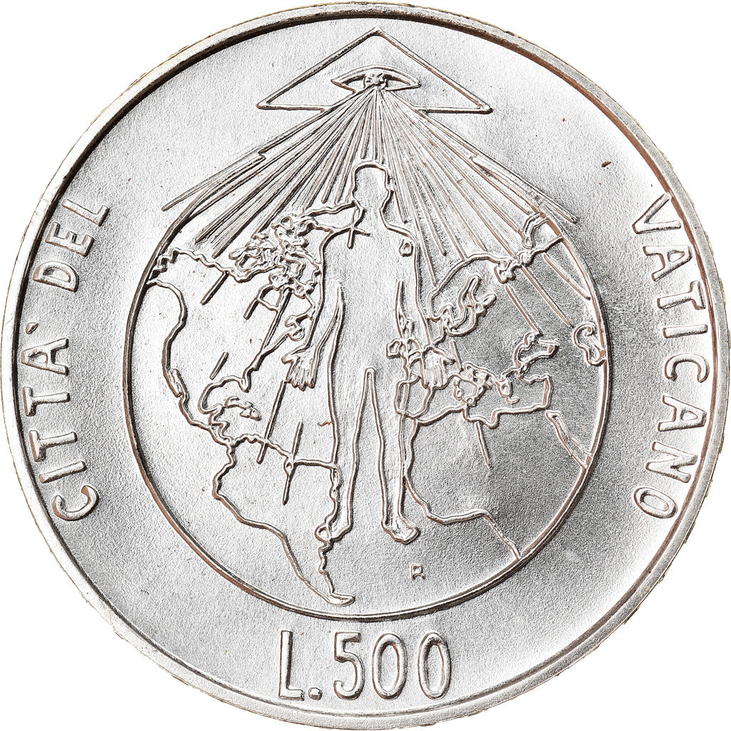 Coin, VATICAN CITY, John Paul II, 500 Lire, 1994, MS(63), Silver, KM:251