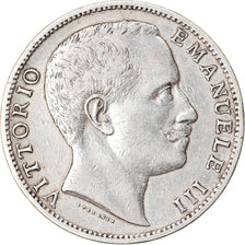 Moneta, Italia, Vittorio Emanuele III, 2 Lire, 1907, Rome, MB, Argento, KM:33