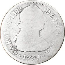 Coin, Mexico, Charles III, 1/2 Réal, 1782, Mexico City, VF(20-25), Silver
