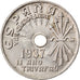 Coin, Spain, 25 Centimos, 1937, Vienna, AU(55-58), Copper-nickel, KM:753