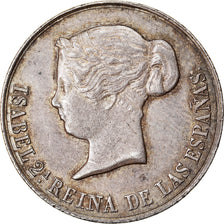 Hiszpania, Medal, 1858, EF(40-45), Srebro