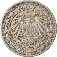 Moeda, ALEMANHA - IMPÉRIO, 20 Pfennig, 1890, Berlin, EF(40-45), Cobre-níquel