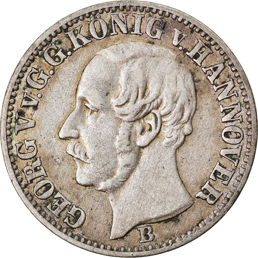 Moneta, Landy niemieckie, HANNOVER, Georg V, 1/12 Thaler, 3 Mariengroschen