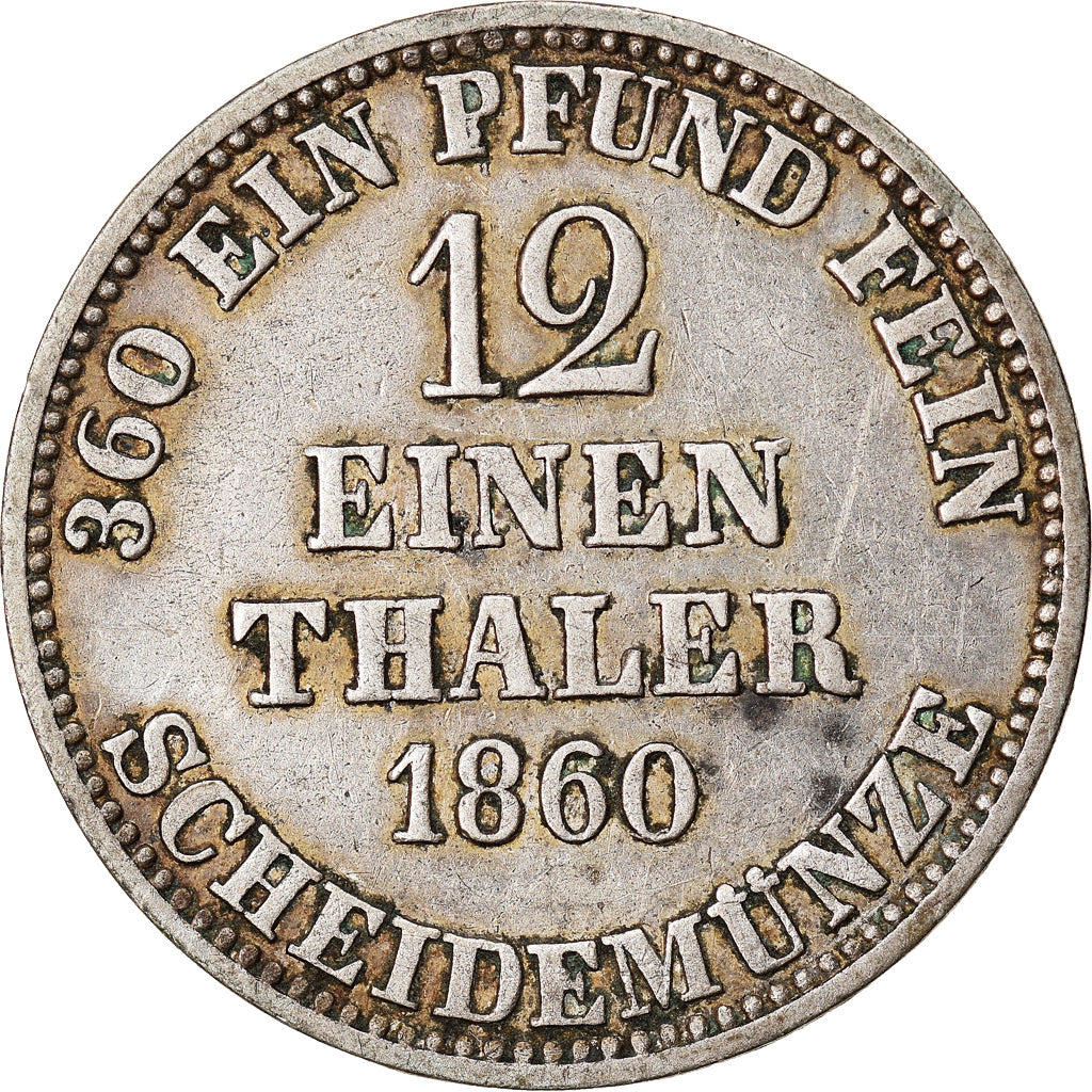 Moneta, Landy niemieckie, HANNOVER, Georg V, 1/12 Thaler, 3 Mariengroschen