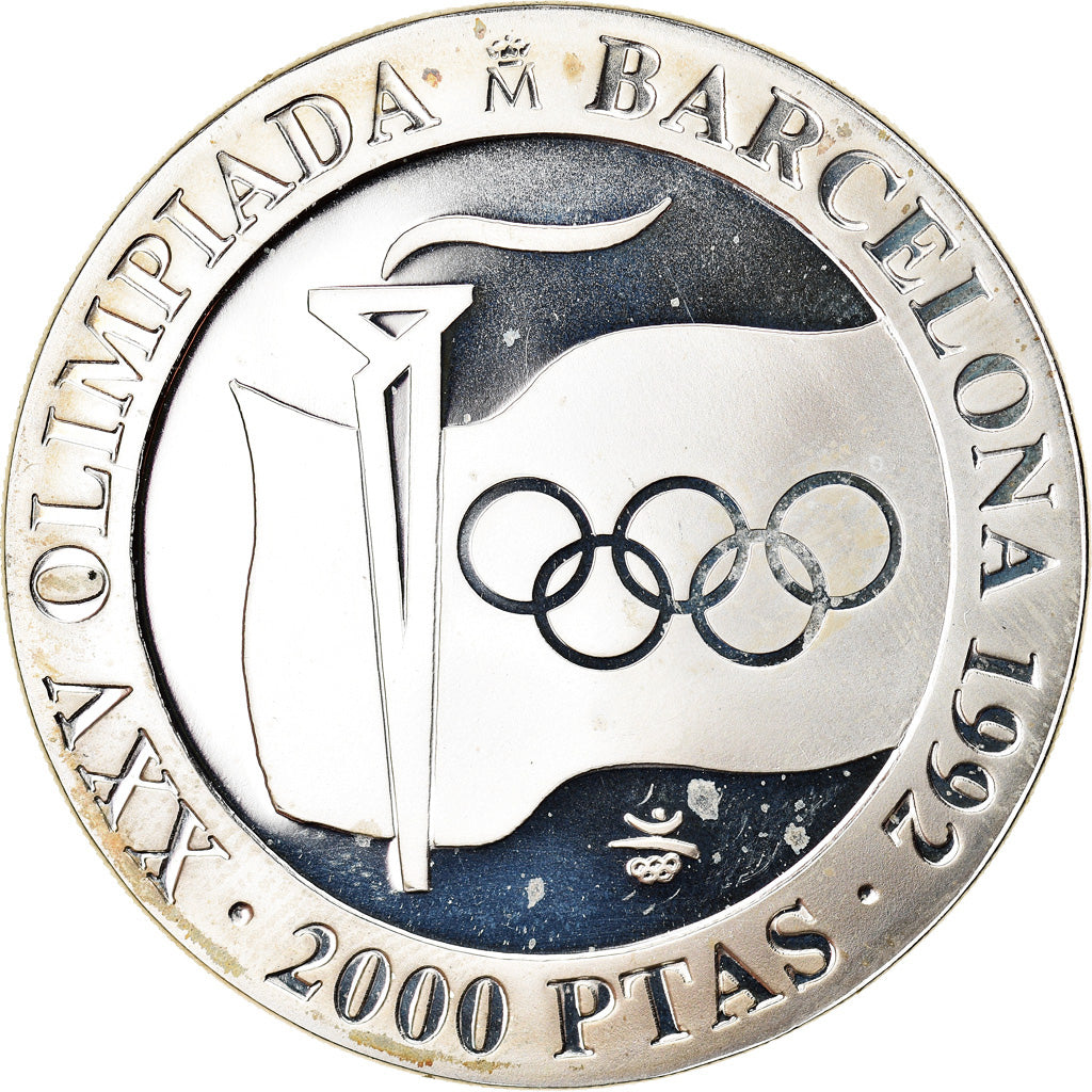 Coin, Spain, Juan Carlos I, Barcelona Olympics, 2000 Pesetas, 1991, Madrid