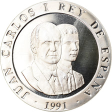 Moneta, Spagna, Juan Carlos I, 2000 Pesetas, 1991, Madrid, FDC, Argento, KM:889