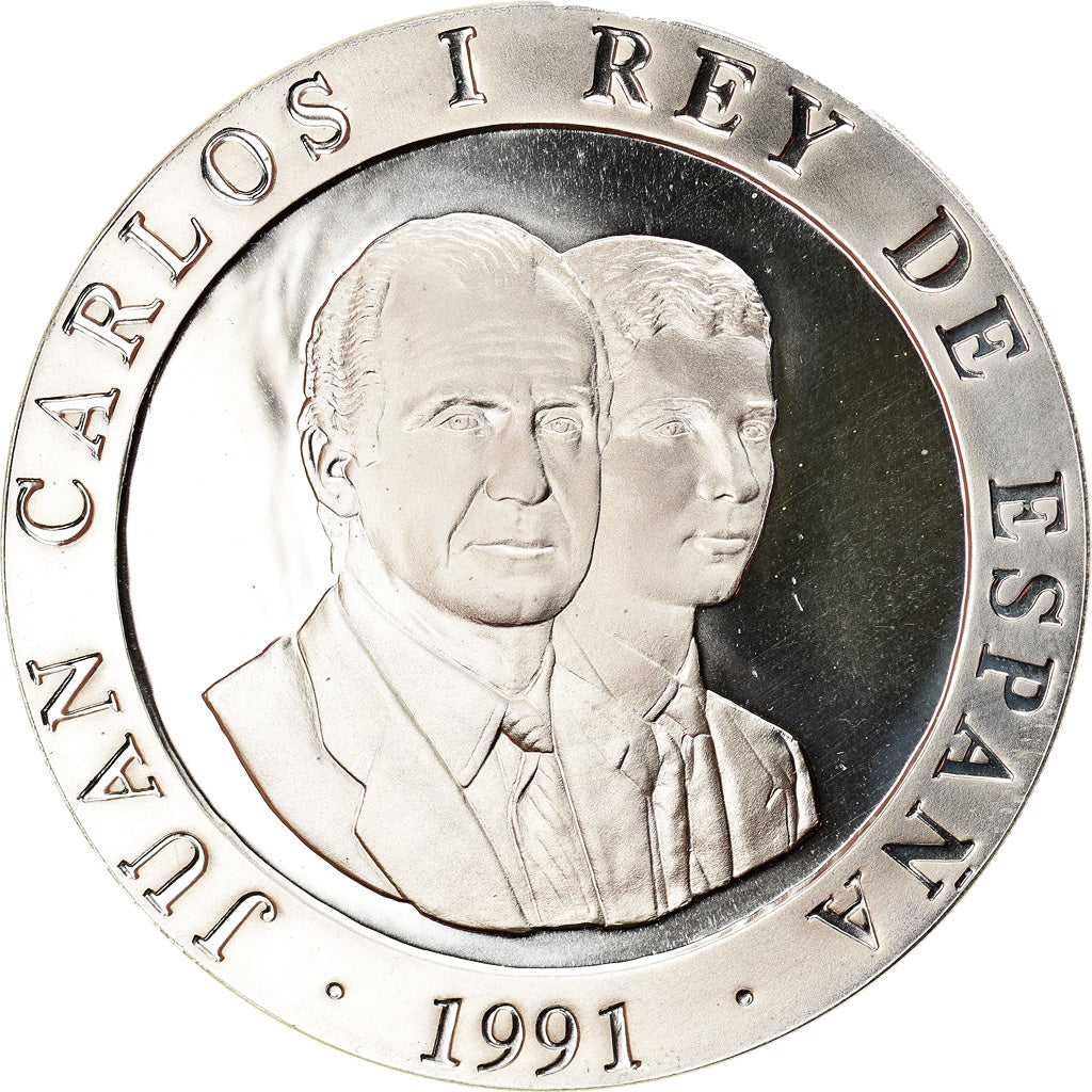 Espagne, Juan Carlos I, 2000 Pesetas, 1991, Madrid, FDC, Argent, KM:888