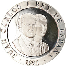 Espagne, Juan Carlos I, 2000 Pesetas, 1991, Madrid, FDC, Argent, KM:888
