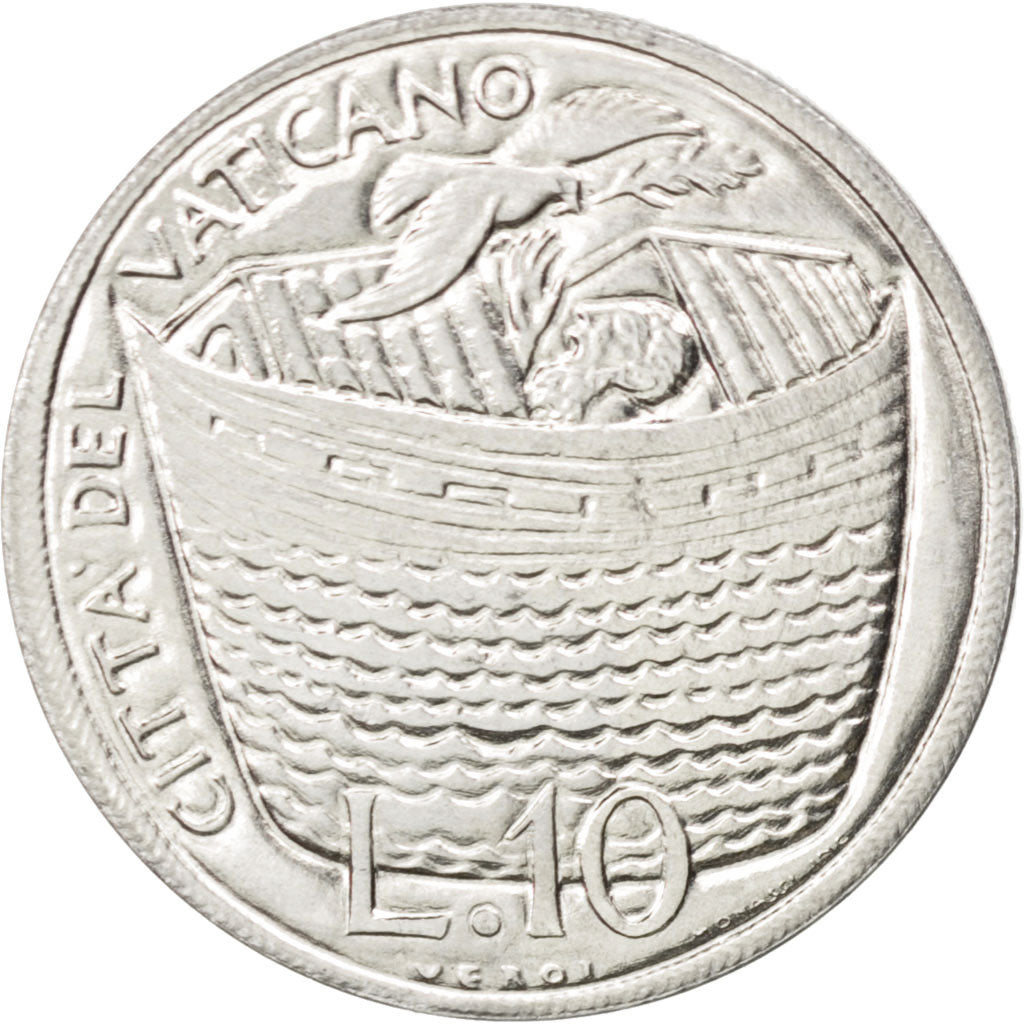 Vatican, Paul VI, 10 Lire 1975, KM 127