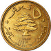 Coin, Lebanon, 5 Piastres, 1955, MS(63), Aluminum-Bronze, KM:21