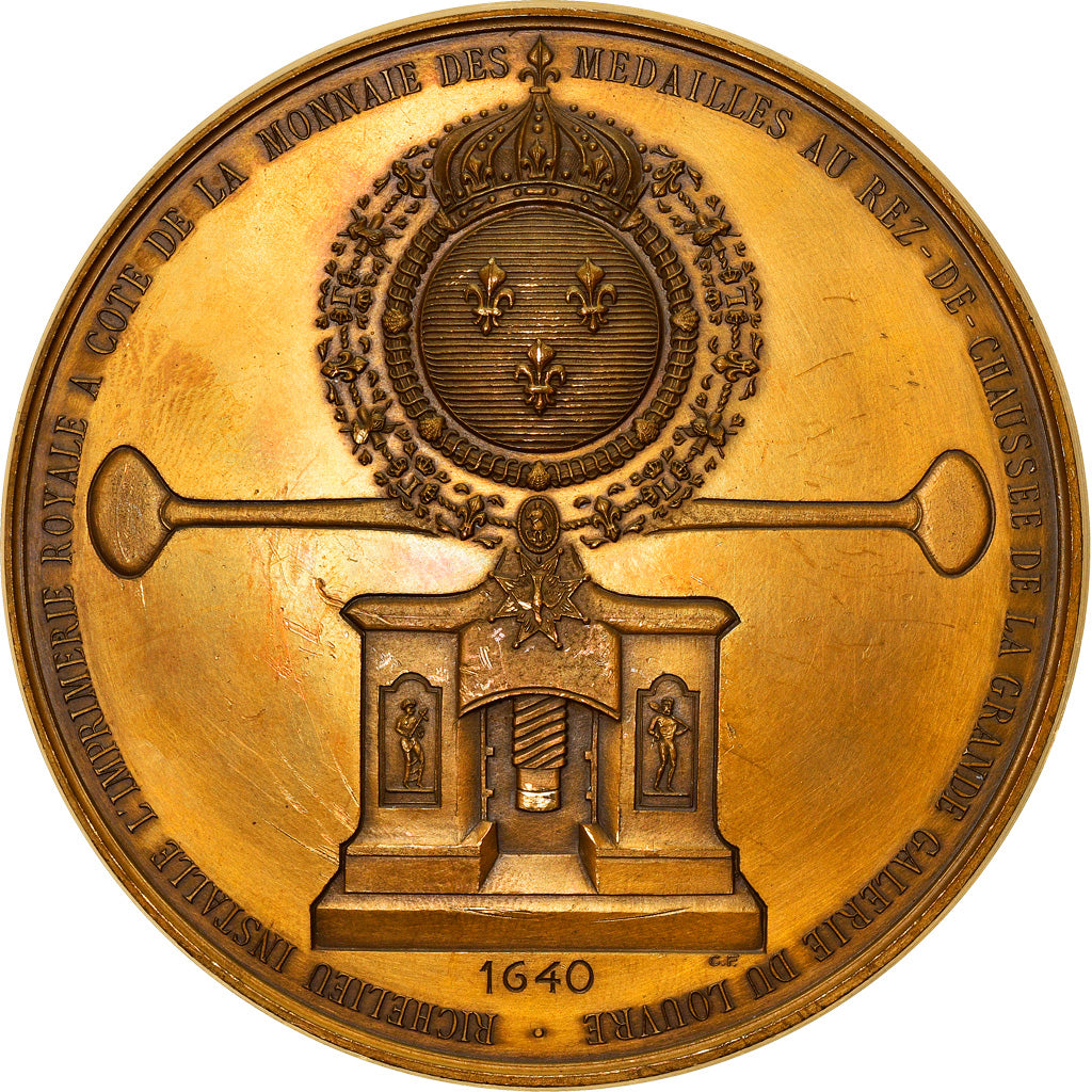 France, Medal, Cardinal de Richelieu, Le Louvre, History, 1973, MS(60-62)