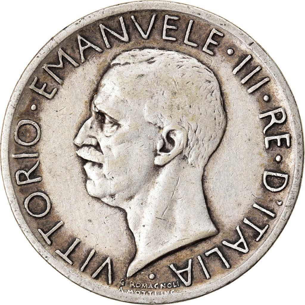 Monnaie, Italie, Vittorio Emanuele III, 5 Lire, 1927, Rome, TB+, Argent, KM:67.2